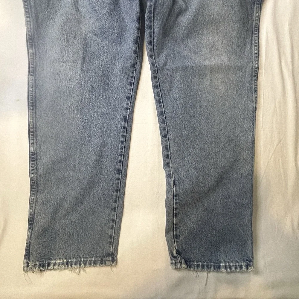Wrangler‎ Loose Fit Jeans Mens 46x30 Light Wash Distressed Y2K Skater